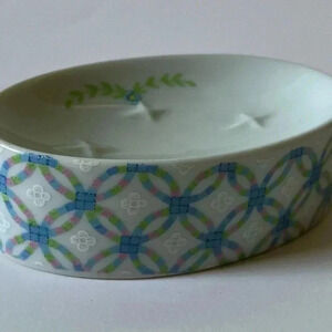 Vintage Counterpoint San Francisco Hand Decorated Soap Dish Rose Pattern